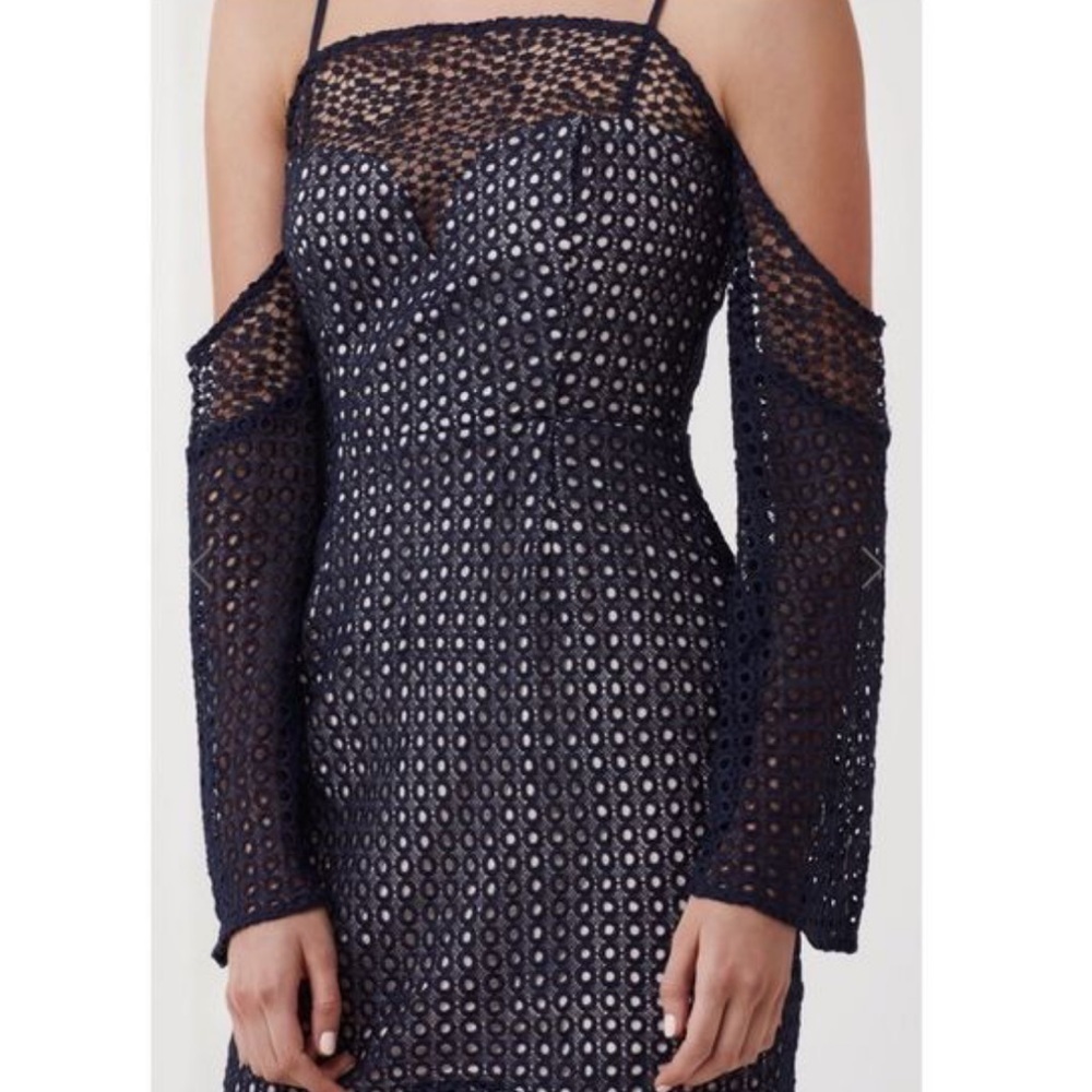 🅽🅴🆆 KEEPSAKE the label Easy Love retro asymmetrical bell sleeve mini dress, S - Picture 2 of 13